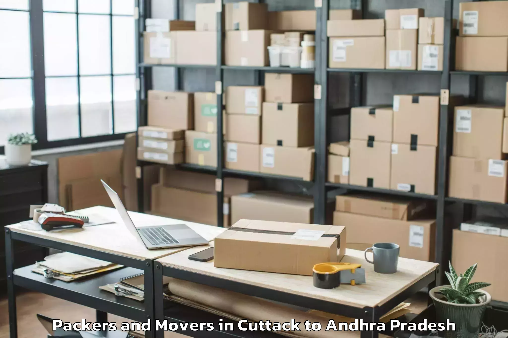 Reliable Cuttack to Uppalaguptam Packers And Movers